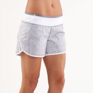 lululemon athletica Women's Gray Turbo Run Shorts